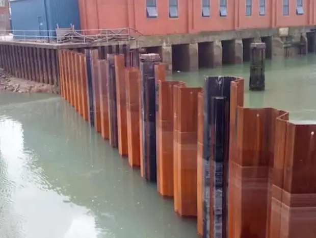 Sheet Pile Retaining Wall