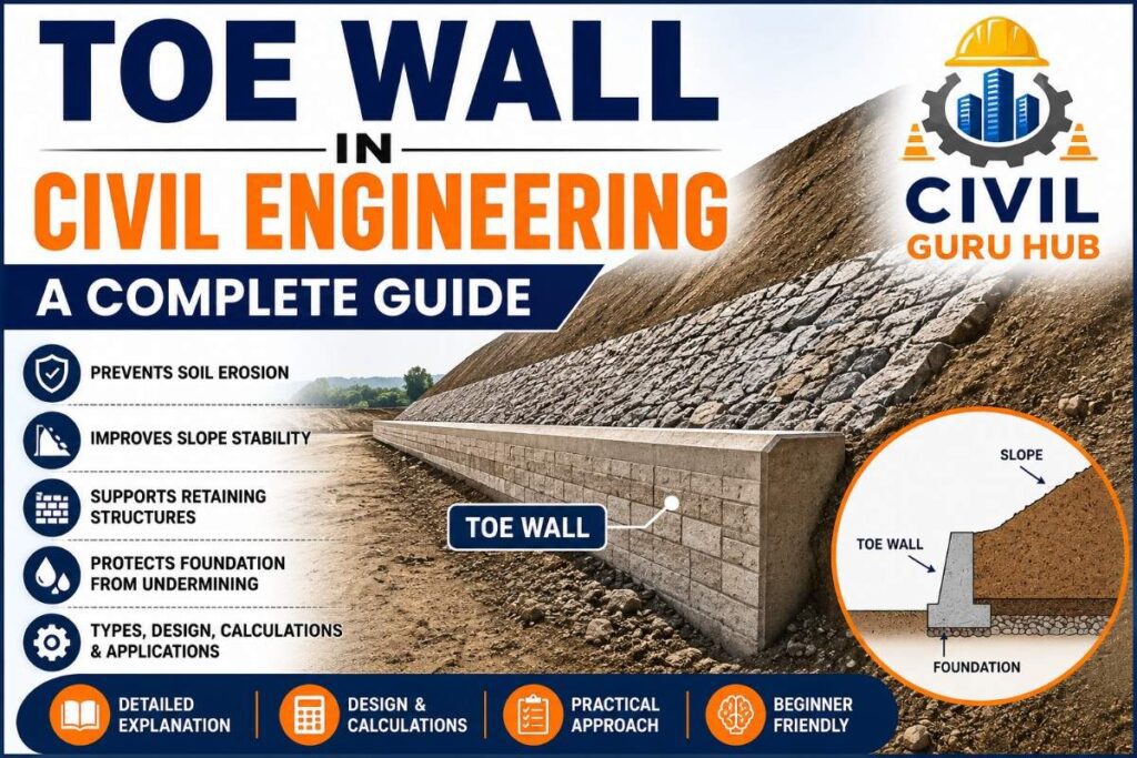 Toe Wall in Civil engineering : A complete guide