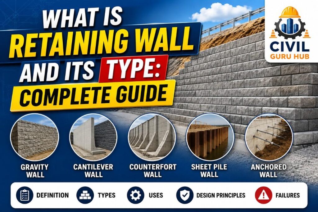 what is Retaining Wall and Its Type: Complete Guide