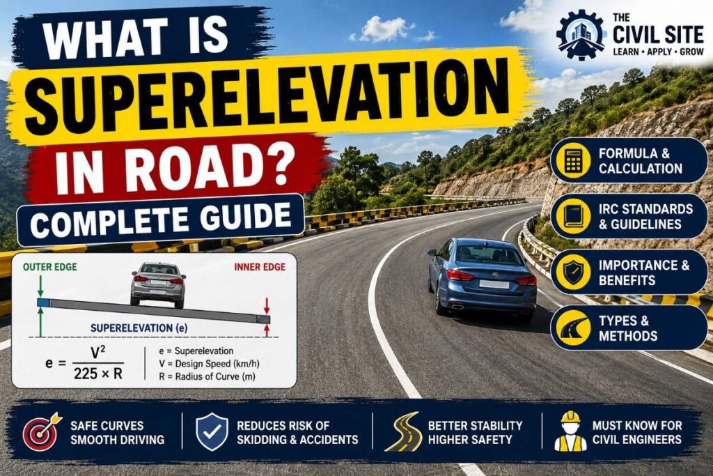 what is Superelevation in road: complete guide