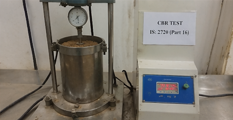 CBR test for borrow area selection