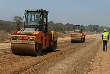 Compaction by roller