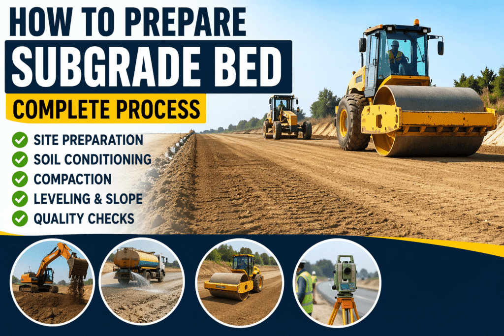 How to prepare subgrade bed