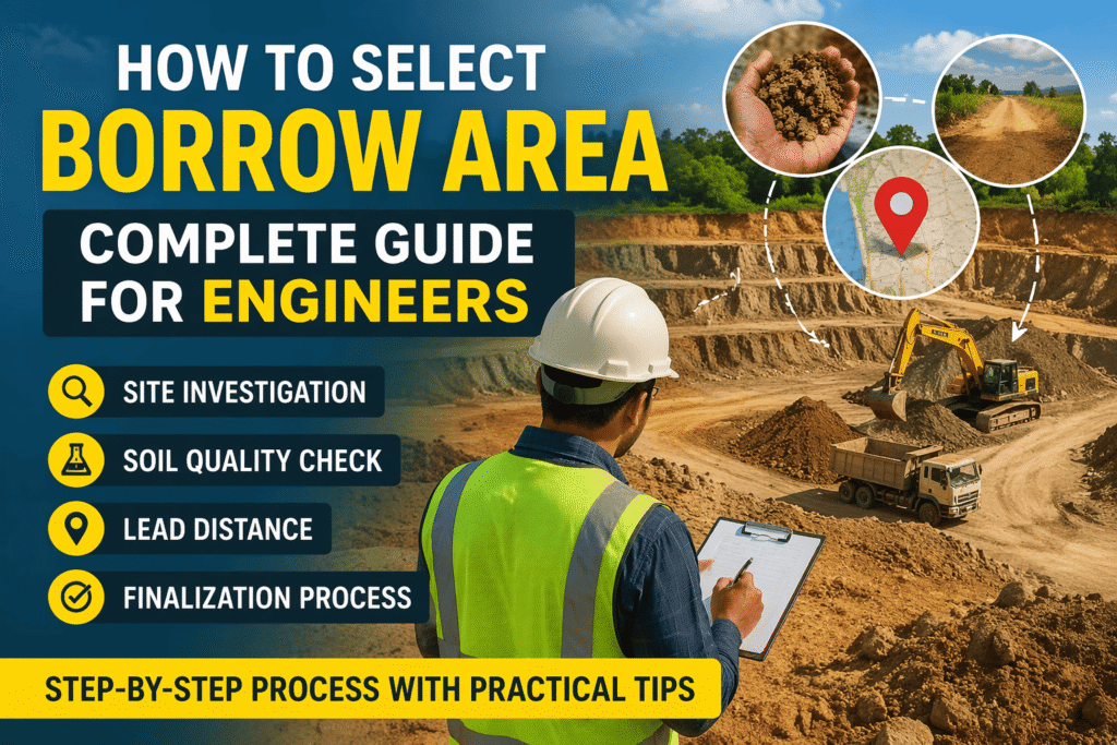 How to select and finalize borrow area
