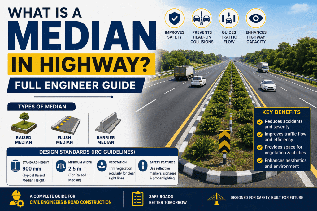 Median in Highway