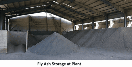 Fly Ash storage plant