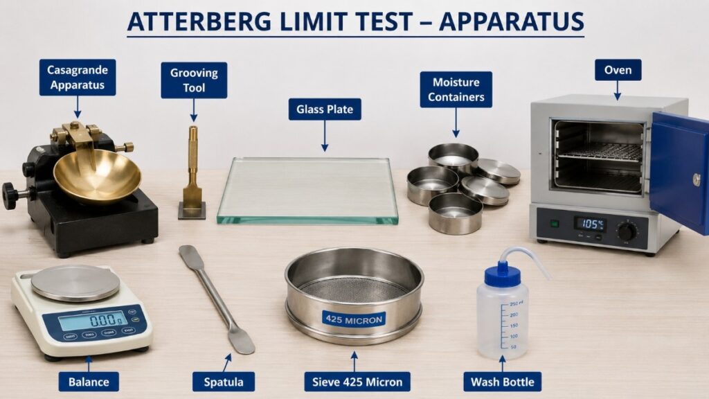Atterberg Limits Test By Casagrande Apparatus