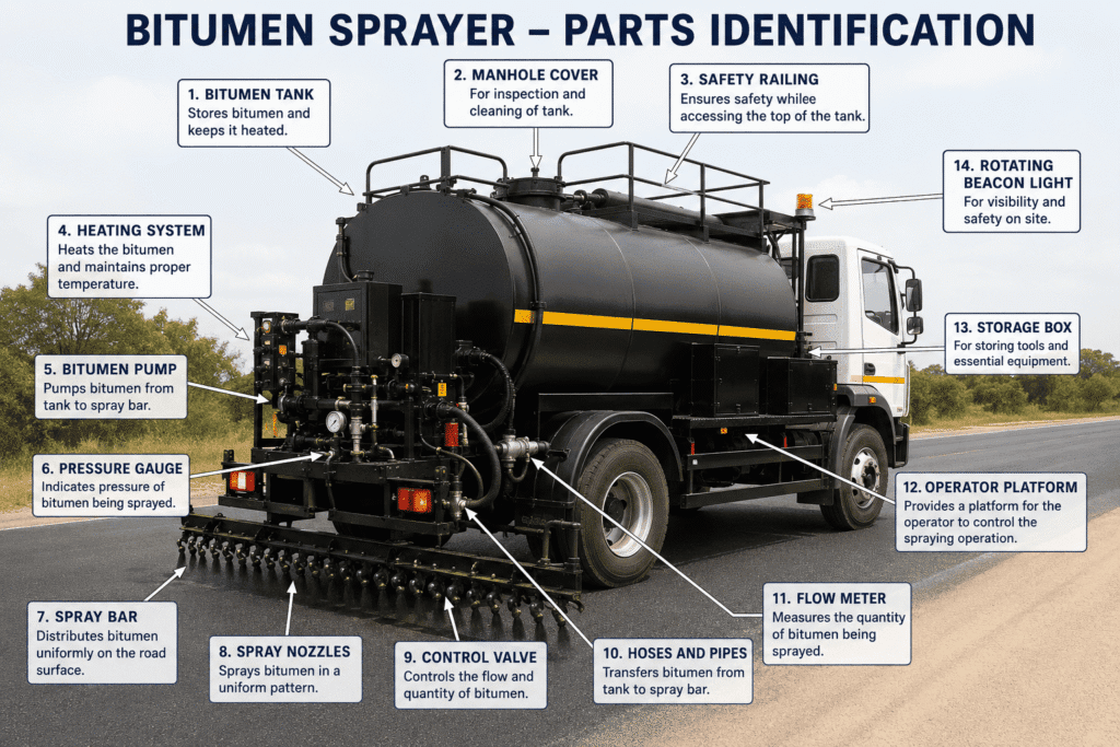Bitumen Sprayer (Construction Equipment)