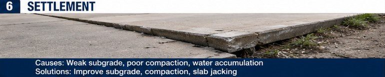 Settlement Failure in Rigid Pavement