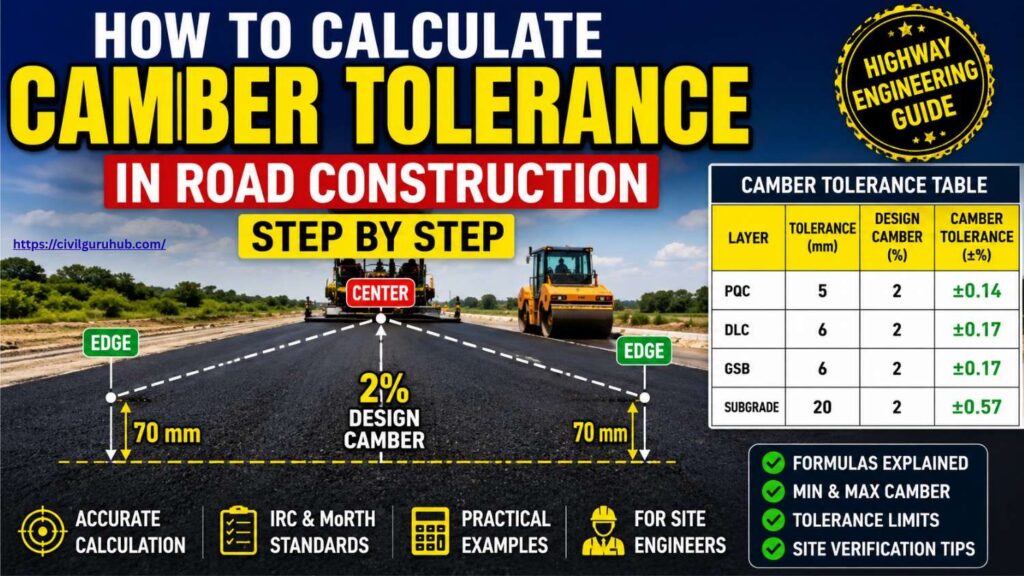 How to Calculate Camber Tolerance in Road Construction Step by Step