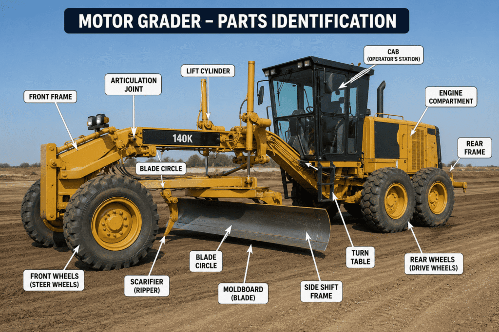 Motor Grader- Construction Equipment