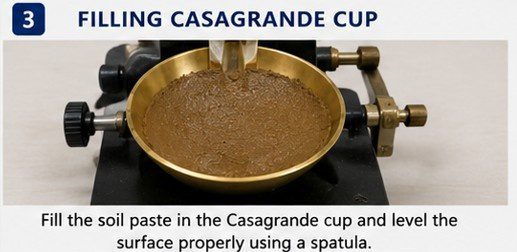 Placement of Soil in Casagrande device