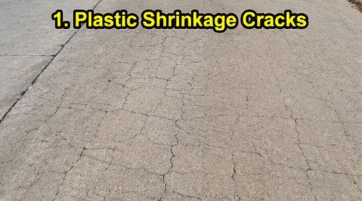 Plastic Shrinkage Cracks on PQC Surface