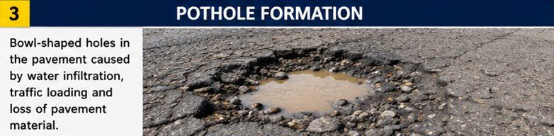 Pothole Formation in flexible pavement