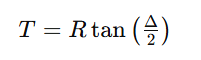 Tangent Length Formula