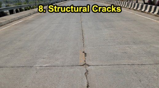 Structural Cracks on PQC Surface