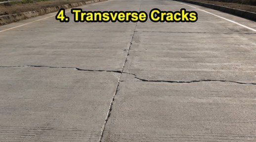 Transverse Cracks on PQC Surface