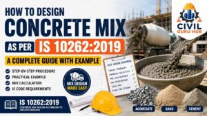 How to Do Concrete Mix design as per IS 10262:2019? A Complete Guide with Example