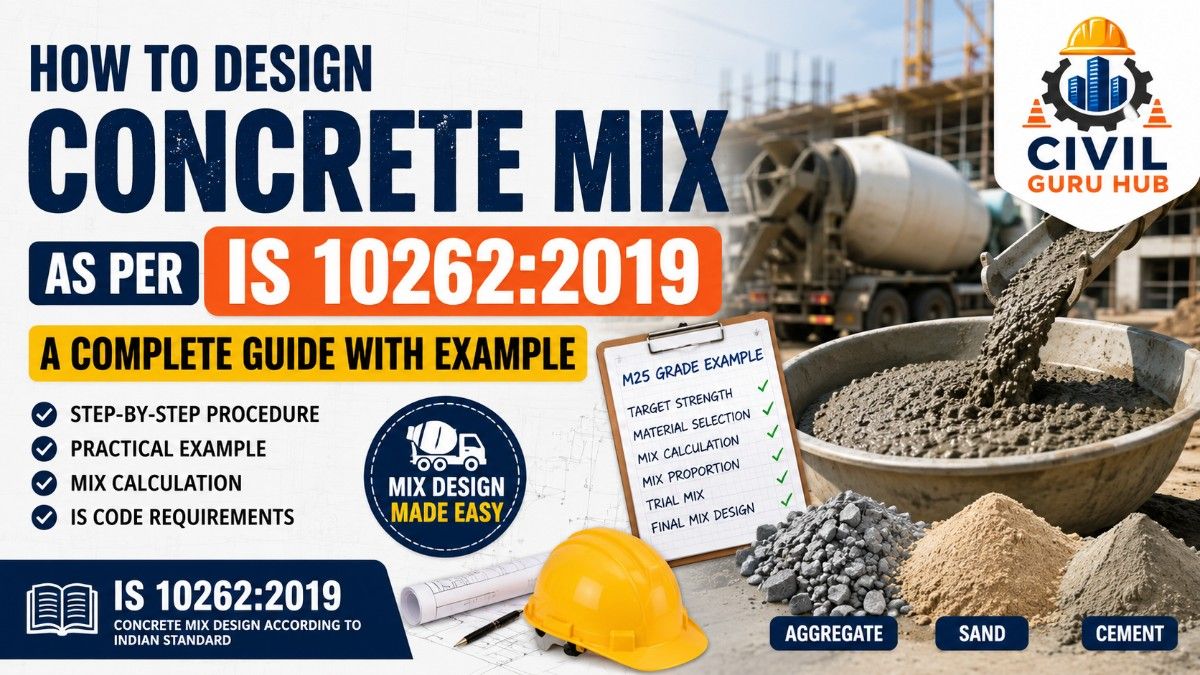 Concrete Mix design as per IS 10262:2019