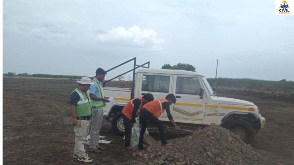 Soil Sampling from Borrow area