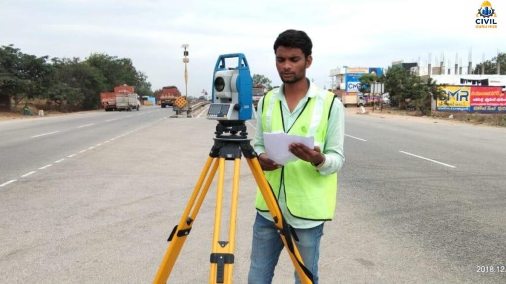Total station survey