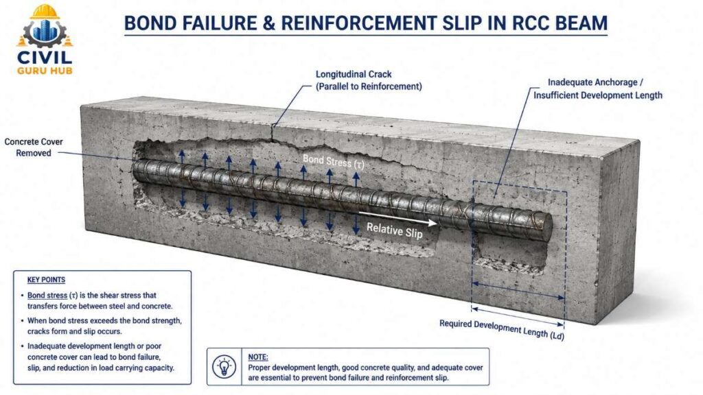 Bond Slip Cracks