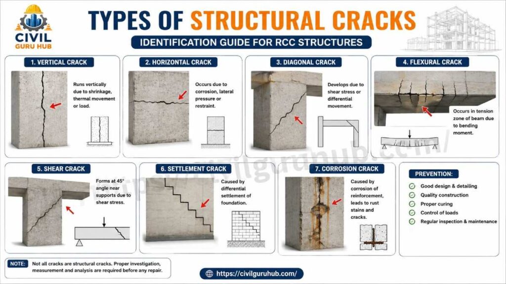 Major Types of Structural Cracks