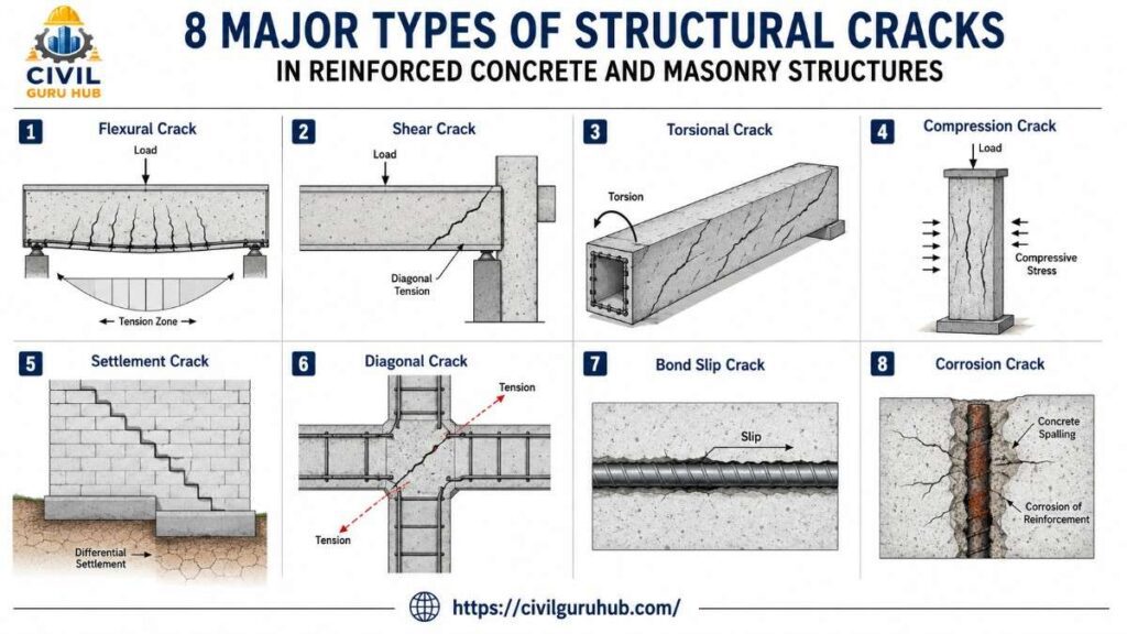 Major Types of Structural Cracks